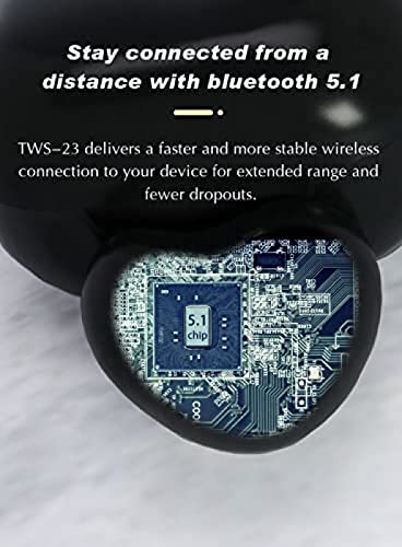 Wireless Earbuds, Bluetooth Headphones HD Stereo Wireless Headphones 5.1 Earbuds in-Ear Earbuds with Microphone, Home Outdoor Noise Cancelling Headphones, Gaming Headphones,