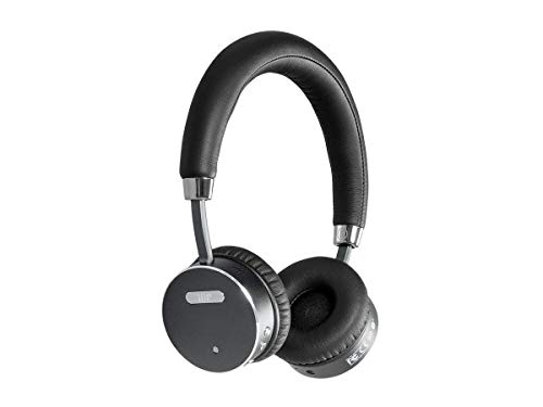 Monoprice BT-510ANC Wireless On Ear Headphone - Black/Silver with (ANC) Active Noise Cancelling, Bluetooth, Extended Playtime