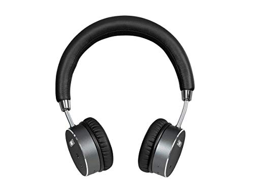 Monoprice BT-510ANC Wireless On Ear Headphone - Black/Silver with (ANC) Active Noise Cancelling, Bluetooth, Extended Playtime