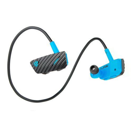 JLab Audio GO Bluetooth Wireless Headphones and Extended Battery (Black/Blue)