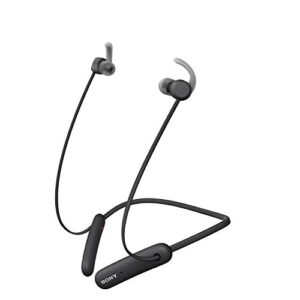 sony wi-sp510 extra bass wireless in-ear headset/headphones with mic for phone call sports ipx5 bluetooth, black (wisp510/b)