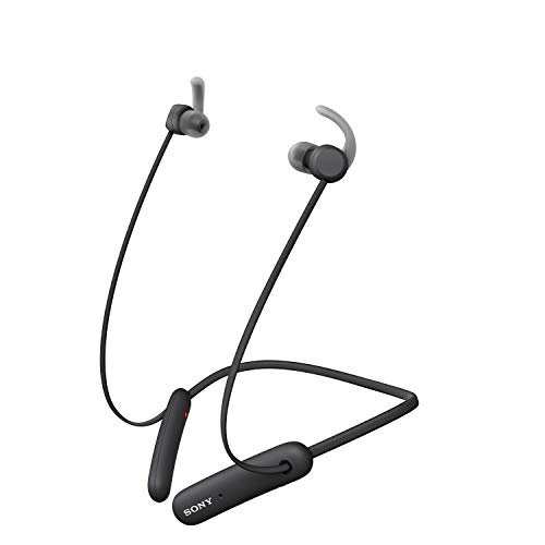 Sony WI-SP510 Extra BASS Wireless in-Ear Headset/Headphones with mic for Phone Call Sports IPX5 Bluetooth, Black (WISP510/B)