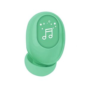 mini wireless bluetooth5.0 earbud,f911 barrier-free deep bass earpiece ergonomic headphone mini invisible true stereo ipx4 waterproof headset for driving green one size