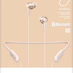 Pioneer Neck Band Type Bluetooth Earphone SE-C7BT-G (Champaign Gold)【Japan Domestic Genuine Products】 【Ships from Japan】