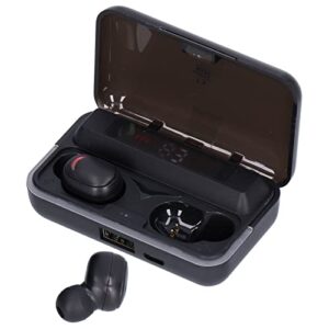 true wireless earbuds, waterproof stereo sports headphones hifi stereo bluetooth headset with backup earplugs noise cancelling earphones for running,workout,gym