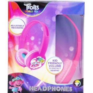 Trolls World Tour Kid Friendly Volume Limiting Headphones for Ages 6+
