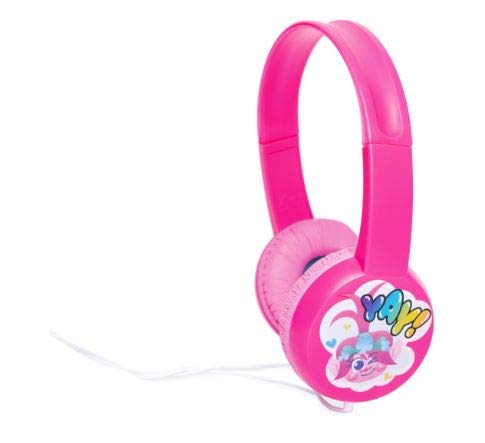 Trolls World Tour Kid Friendly Volume Limiting Headphones for Ages 6+
