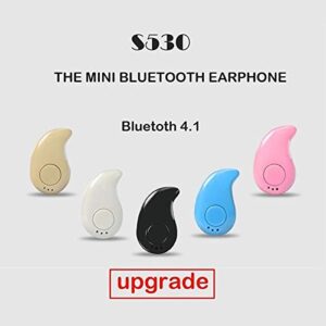 HOVTOIL Mini Headset Mini Wireless Bluetooth V4.1 Sport Earphone Headset Headphone Compatible with Phone PC High Performance Easy to Use Golden
