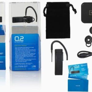 BlueAnt Q2 Bluetooth Headset with Text to Speech and Voice Recognition