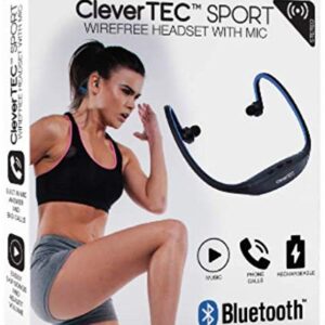 CleverTEC Sport Bluetooth Wire Free Wireless Headphones with Mic