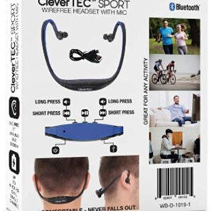 CleverTEC Sport Bluetooth Wire Free Wireless Headphones with Mic