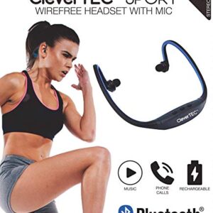 CleverTEC Sport Bluetooth Wire Free Wireless Headphones with Mic
