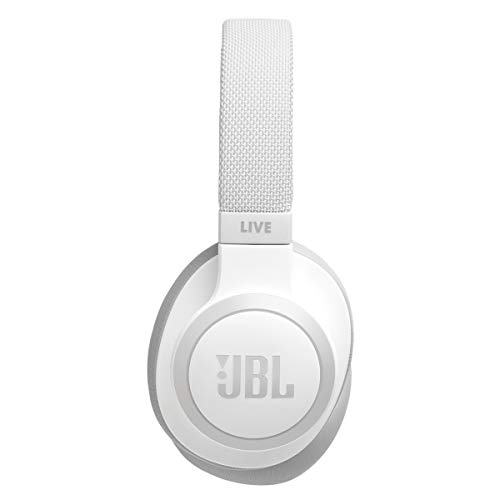 JBL Live 650 BT NC, Around-Ear Wireless Headphone with Noise Cancellation - White