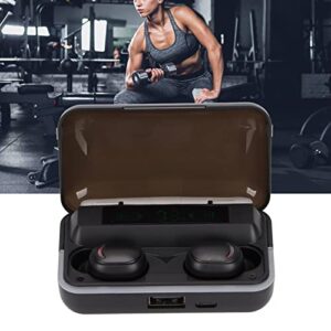 Waterproof Bluetooth Earbuds with Mics True Wireless Headphones Earbuds LED Battery Display Stereo Bass Sound Bluetooth 5.1 Earbuds with Charging Case