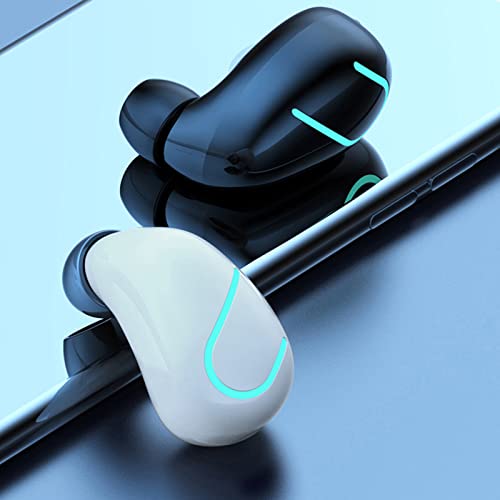 Wireless Bluetooth Earbuds in Ear Earphone Mini Monaural Noise Canceling Headphone Stereo Music Earphones Workout Earbud Single - Black