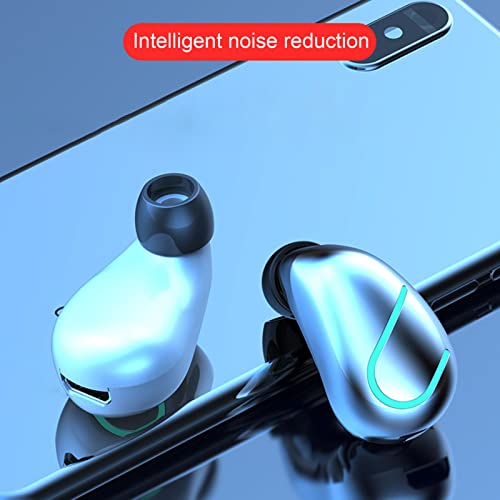 Wireless Bluetooth Earbuds in Ear Earphone Mini Monaural Noise Canceling Headphone Stereo Music Earphones Workout Earbud Single - Black