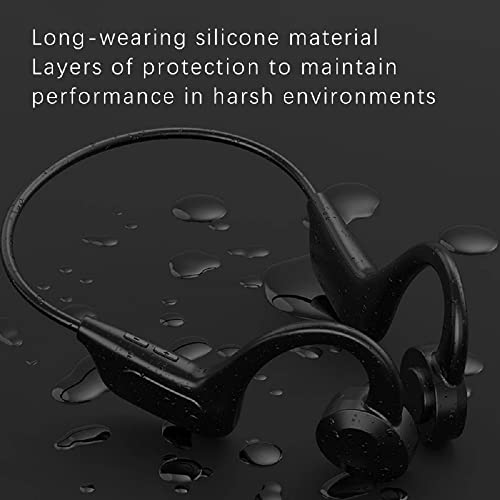 Betreasure Wireless Conduction Headphone Bluetooth Compatible Sports Waterproof Open Ear Hook Support 16G Memory Card