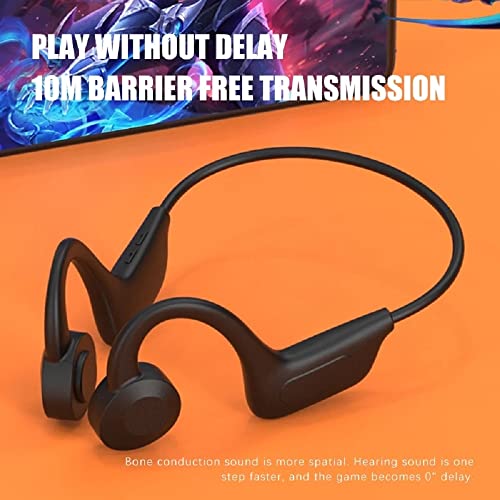 Betreasure Wireless Conduction Headphone Bluetooth Compatible Sports Waterproof Open Ear Hook Support 16G Memory Card