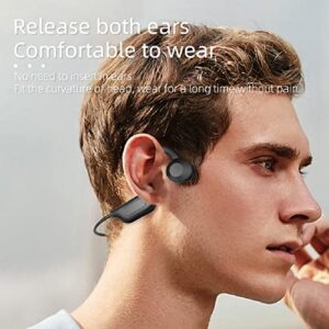 Betreasure Wireless Conduction Headphone Bluetooth Compatible Sports Waterproof Open Ear Hook Support 16G Memory Card