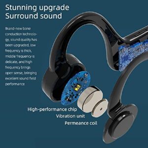 Betreasure Wireless Conduction Headphone Bluetooth Compatible Sports Waterproof Open Ear Hook Support 16G Memory Card