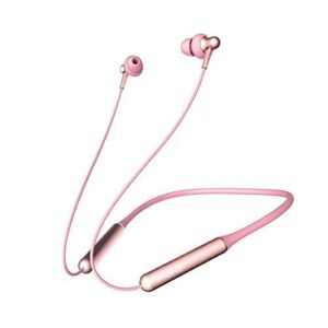 1more stylish dual-dynamic driver bt in-ear headphones wireless bluetooth earphones with 4 stylish colors, high fidelity wireless sound, long battery life, comfortable wearing and mic – pink (renewed)