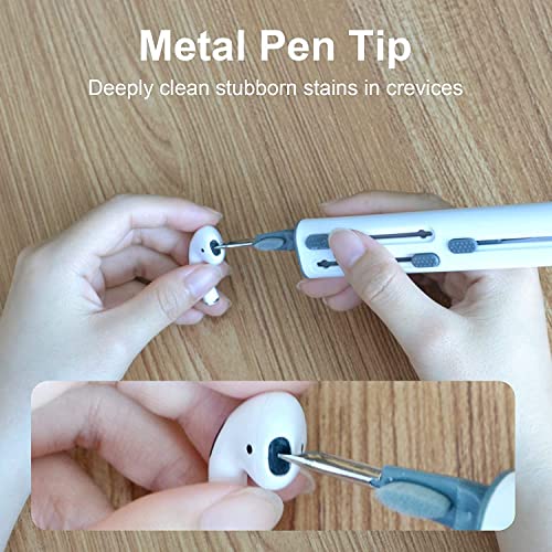 Bluetooth Earbuds Cleaning Pen, in-Ear Headphones Cleaning for Airpods Pro 1 2 Multi-Function Cleaner Kit Soft Brush for Samsung MI Earbuds,Earphone,Camera and Mobile Phone