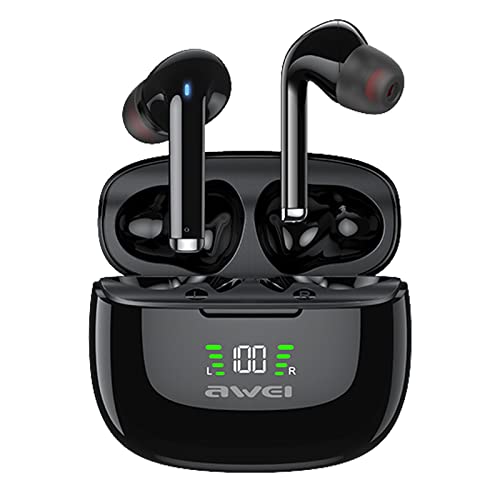 Loluka Noise Cancelling Earbuds Bluetooth Wireless Earbuds Waterproof Headphones ANC Earphones with Microphone Small Mini Ear Buds for Sports Workout Running Office