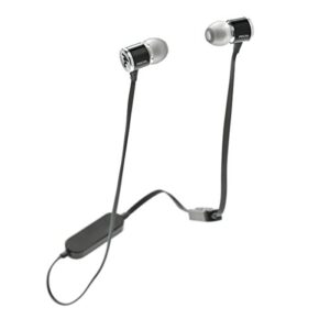 focal spark wireless in-ear headphones with 3-button remote and microphone (black)