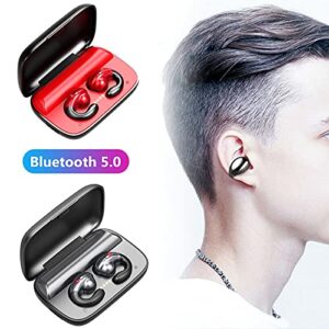 schicj133mm Bone Conduction Headphones - S19 Bone Conduction TWS Bluetooth 5.0 Handsfree Wireless Earphones Sport Earbuds - Red