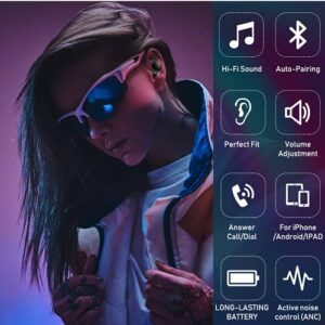 Urbanx Street Buds Plus True Wireless Earbud Headphones for Samsung Galaxy S8 - Wireless Earbuds w/Hands-Free Controls - Black (US Version with Warranty)