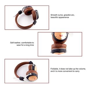 newshijieCOb MH6 Durable Foldable Bluetooth Wireless Outdoor Headphone FM Radio Bass Stereo Headset Head-Mounted Headphone Camel