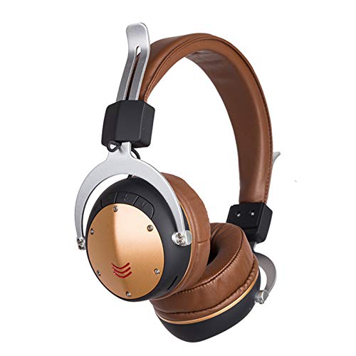 newshijieCOb MH6 Durable Foldable Bluetooth Wireless Outdoor Headphone FM Radio Bass Stereo Headset Head-Mounted Headphone Camel