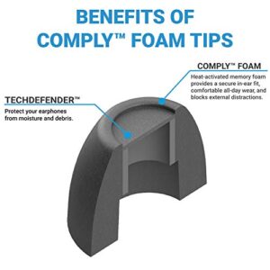 Comply TrueGrip Pro Memory Foam Tips for 1More True Wireless Devices (Small, 3 Pairs), Black (35-42230-11)