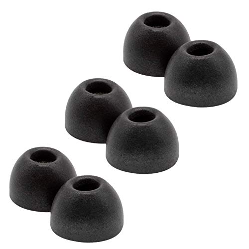 Comply TrueGrip Pro Memory Foam Tips for 1More True Wireless Devices (Small, 3 Pairs), Black (35-42230-11)