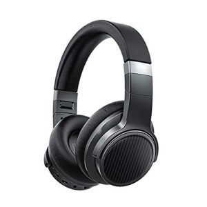 fiio noise cancelling bluetooth 5.0 headphones eh3 nc: wireless bluetooth over the ear headphones with aptx ll/aptx hd/ldac/mic support,50 hours playertime for travel/work/cellphone black (black)