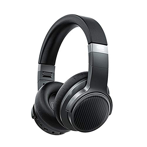 FiiO Noise Cancelling Bluetooth 5.0 Headphones EH3 NC: Wireless Bluetooth Over The Ear Headphones with aptX LL/aptX HD/LDAC/Mic Support,50 Hours Playertime for Travel/Work/Cellphone Black (Black)