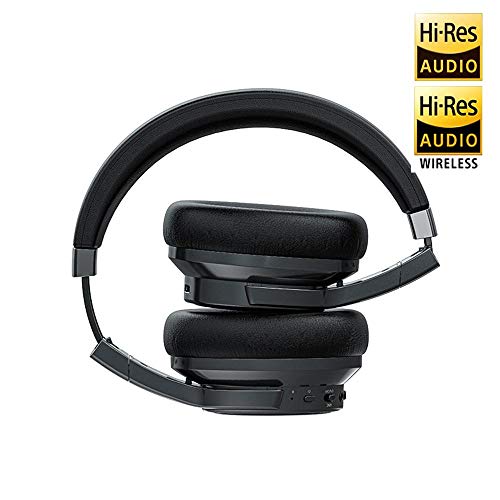 FiiO Noise Cancelling Bluetooth 5.0 Headphones EH3 NC: Wireless Bluetooth Over The Ear Headphones with aptX LL/aptX HD/LDAC/Mic Support,50 Hours Playertime for Travel/Work/Cellphone Black (Black)