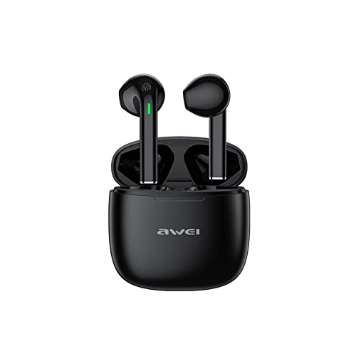 AWEI T26 Pro Earbuds Wireless Bluetooth, Bluetooth 5.3 Noise Cancelling Headphones True Wireless IPX6 Waterproof Stereo in-Ear Earphones with Built-in Microphone (Black)