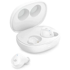 wireless earbuds 021,bluetooth 5.2 with 4 mics super lightweight bluetooth earbuds, ipx7 waterproof, playtime: 6hrs + 30hrs, backup power for on-the-go (white color)