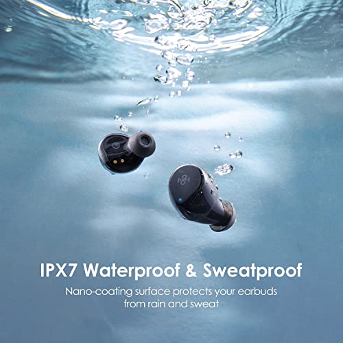 Wireless Earbuds 021,Bluetooth 5.2 with 4 Mics Super Lightweight Bluetooth Earbuds, IPX7 Waterproof, Playtime: 6hrs + 30hrs, Backup Power for On-The-Go (White Color)