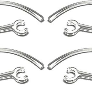 4pcs (C-MT) Replacement Earhooks Earloops Compatible with Plantronics Explorer 80 110 120 500, Voyager 3200 3240 Edge, M25, M70,M90,M95,M100,M155,Marque 2 M165, and Discovery 925 975 975SE Headsets