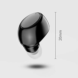 Wireless Earphones 1Pc X6 Wireless Headphone Handsfree Voice Prompt ABS Stereo Bluetooth 5.0 Earbud for Sports Black