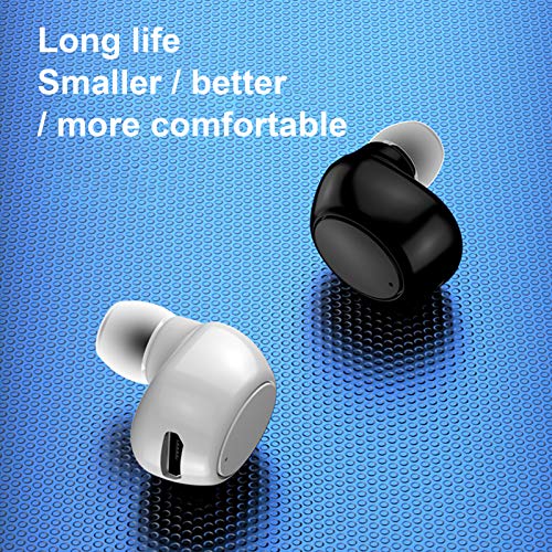 Wireless Earphones 1Pc X6 Wireless Headphone Handsfree Voice Prompt ABS Stereo Bluetooth 5.0 Earbud for Sports Black