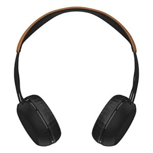 Skullcandy Grind Bluetooth Wireless On-Ear Headphones with Built-In Mic and Remote, 12-Hour Rechargeable Battery, Supreme Sound Audio, Plush Ear Pillows for Comfort, Black/Tan