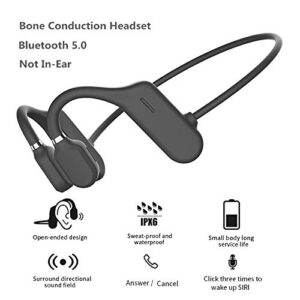NC DYY-1 Bone Conduction Bluetooth Headset Wireless Two-Ear Motion Waterproof 5.0 Wireless Ear-Mounted Does not Enter The Ear Black