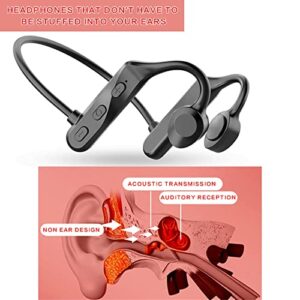 Wireless Bluetooth Headset, Bone-Conduction Headphones, 5.0 Earbuds Sport, Compatible with All Bluetooth-Enabled Devices., Black