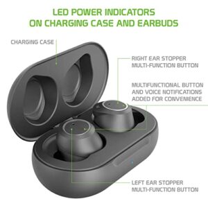 Works for HTC One (M8) Harman Kardon edition by Cellet Wireless V5 Bluetooth Earbuds Compatible with HTC One (M8) Harman Kardon Edition with Charging case for in Ear Headphones(V5.0 Black)