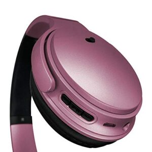 SoundBound Hands Free Wirless Over The Head Headphones Powerful Wireless Headphones Over Ear, Comfortable Big Cup (Pink)