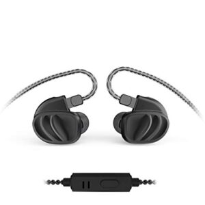 bqeyz kc2 quad drivers earphones hifi stereo headset noise isolating with detachable cable
