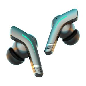 VEXOTRONIC – Wireless Headset Earphones, Bluetooth 5.2 Stereo, Waterproof Gaming Touch, Control Earbuds Low Latency, Compatible with iOS, Android, Windows, and Switch. Computer Laptop TV Sport